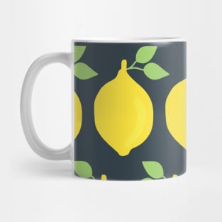 Retro inspired lemons in a row Mug